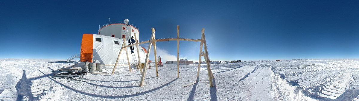 [PanoParking.jpg]
Michel working on creating a snowmachine parking structure, where electric plugs can be reached easily to keep the engines warm in summer. This time, if people forget to unplug when running off with a snowmachine, they either won't manage to bring down the structure like the much lighter one at the summer camp, or won't survive to tell about it...