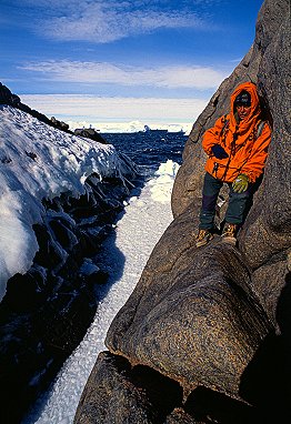 [Prospecting.jpg]
A geologist prospecting for rock samples in Dumont d'Urville.