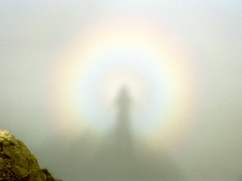 [BrockenSpectrum.jpg]
Brocken spectrum seen from a mountaintop in Ecuador.