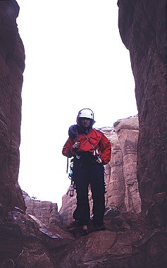 [TheMace_BaseRain.jpg]
Jenny in the rain, back at the base of the Mace