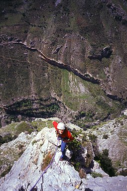 [Demanio.jpg]
Getting lost opening new routes in southern italy, and then having to rescue friends carried off by the raging waters of the river below. A tough weekend.