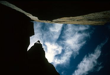 [PillarAlcove.jpg]
Jenny climbing a pillar in an alcove.