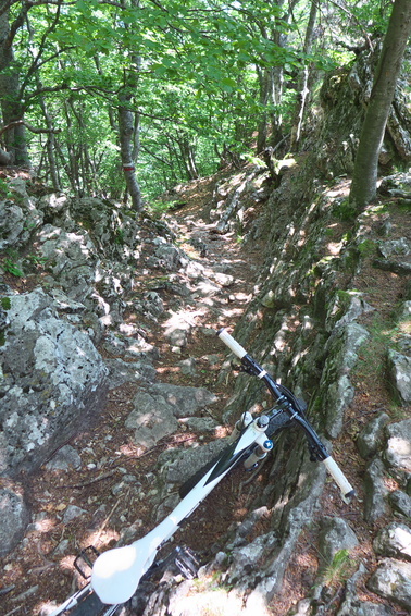 [20130715_123733_3becsVTT.jpg]
Finally the most interesting part of the descent, below the Motte pass.