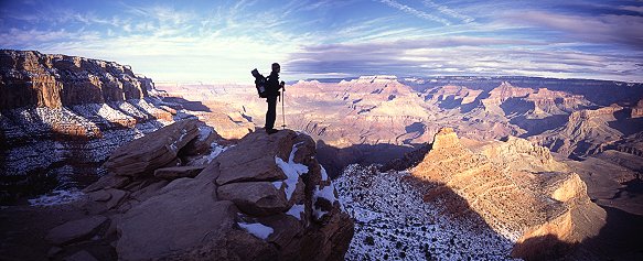 [Kaibab_Pano.jpg]
I guess the Grand Canyon does the same effect on everybody: it may be a cliché to repeat it for the umpteenth time, but that thing is big and mighty impressive when you start hiking down.