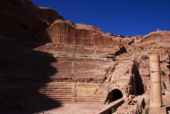 [20111108_112145_Petra.jpg]
Nabatean theater, later enlarged by the Romans.