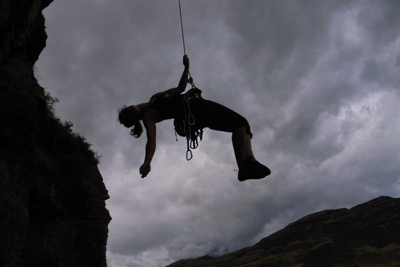 [20051215_0080_Hanging.jpg]
Jenny coming down one of the more overhanging route of the Riverside, near Wanaka.