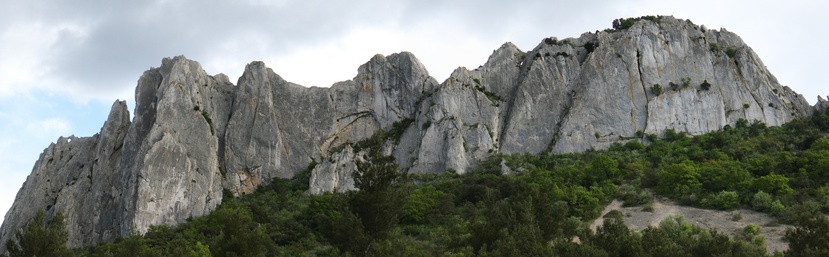 [20110424_175225_DentellesMontmirailPano_.jpg]
General view of the Dentelles from the Gigondas side.