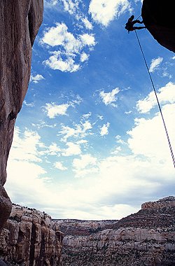 [Rappel.jpg]
Jenny on rappel in Indian Creek.