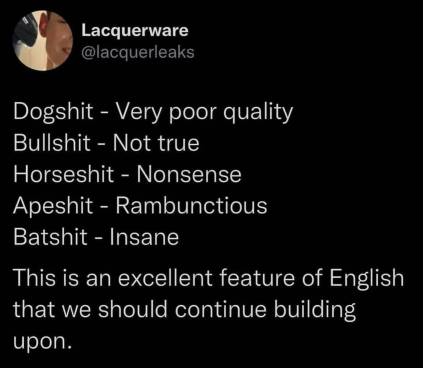 [AnimalShit.png]
English shit