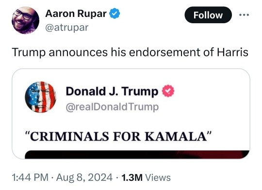 [TrumpEndorsement.jpg]
Trump endorses Kamala