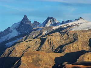 The Meije, as seen from the Taillefer