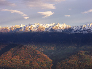 First snow on the Belledonne range