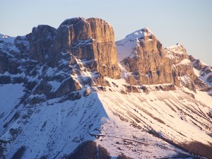 The Deux Soeurs in winter