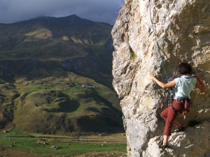 Climbing at Combe Nova, Beaufortain