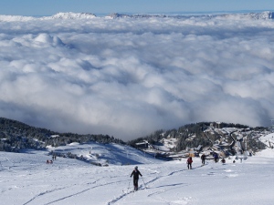 Very early and wholesome snow in Chamrousse