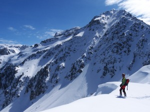 Looking down from the summit of Grands Moulins