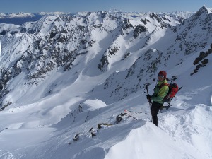 Looking down form the summit of the Pt Eglise