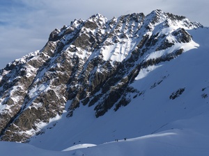 Crowds below the Grandes Lanches