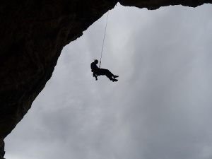 Coming down in the rain at Paretina per Lodè