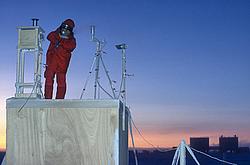 EmanueleChangingFilters1 - Emanuele changing on of the filters on the roof of his shelter.
[ Click to go to the page where that image comes from ]