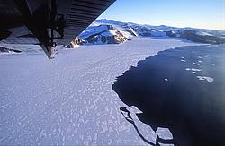 FlyingAboveBay2 - Approach to the bay of Terra Nova, before landing on the remaining sea-ice.
[ Click to go to the page where that image comes from ]