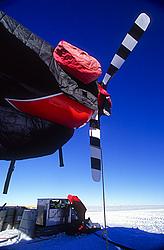 TwinOtterPropeller1 - A twin-otter propeller, protected by heated blankets.