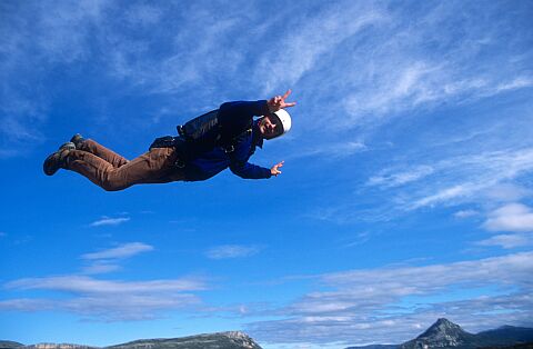 [BaseVerdon06.jpg]
Base jumper passing by.